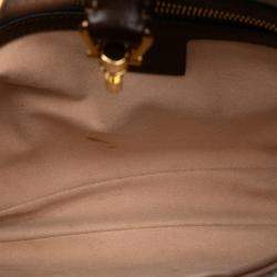 Pre Owned حقيبة كروس بودي غوتشي جاكي 1961 جي جي سوبريم بني صغير