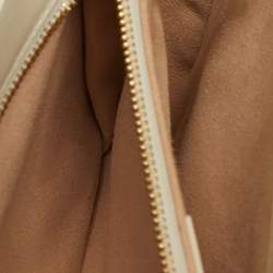 مملوكة مسبقًا Gucci Horsebit 1955 Medium White/Beige GG Supreme Canvas Flap Shoulder Bag