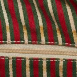 مملوكة مسبقًا Gucci Britt Beige/Off White GG Canvas and Leather Tote