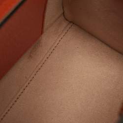 Pre Owned Gucci Diana Mini Orange Leather Tote
