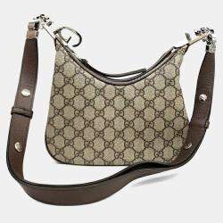 مملوكة مسبقًا Gucci Beige PVC Atache Small Shoulder Bag