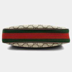 مملوكة مسبقًا Gucci Beige PVC Atache Small Shoulder Bag