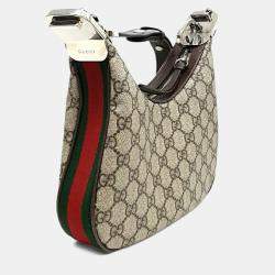 مملوكة مسبقًا Gucci Beige PVC Atache Small Shoulder Bag