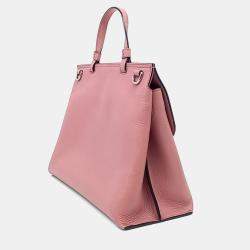 Pre Owned Gucci Pink Leather Daily Tote and Shoulder Bag