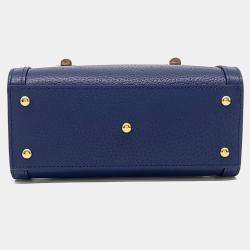 Pre Owned حقيبة يد وكتف غوتشي ديانا جلد زرقاء