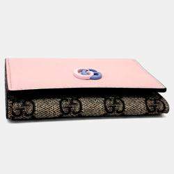 Pre Owned حافظة بطاقات غوتشي GG جلد زهرية مارمونت