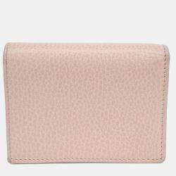 مملوكة مسبقًا محفظة غوتشي جلد وردي مارمونت نصفية