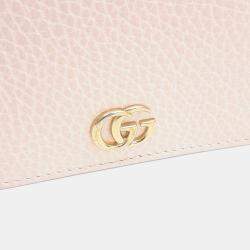 مملوكة مسبقًا محفظة غوتشي جلد وردي مارمونت نصفية