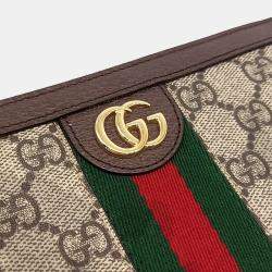 Pre Owned محفظة غوتشي أوفيديا لونج بيج بني PVC