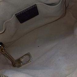 مملوكة مسبقًا Gucci Beige Brown PVC Ophidia Supreme Mini Crossbody Bag