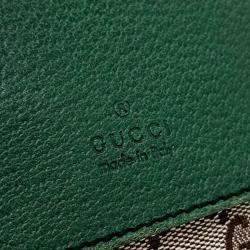 مملوكة مسبقًا Gucci Beige Green Fabric Two-Pocket Hip Sack