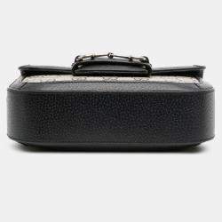 مملوكة مسبقًا Gucci Brown Small GG Supreme Horsebit 1955 Crossbody