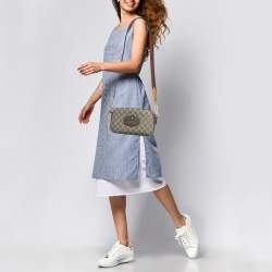 مملوكة مسبقًا حقيبة ماسنجر غوتشي نيو فنتج كانفاس GG سوبرم بيج/ إبوني