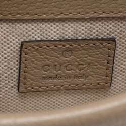 مملوكة مسبقًا Gucci Dionysus Mini Beige GG Supreme Canvas Top Handle Bag