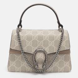 مملوكة مسبقًا Gucci Dionysus Mini Beige GG Supreme Canvas Top Handle Bag