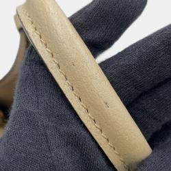 Pre Owned حقيبة يد صغيرة غوتشي انترلوك جي جي سوبريم 2-واي جلد بيج بي في سي