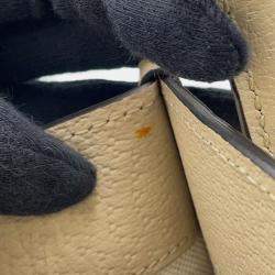 Pre Owned حقيبة يد صغيرة غوتشي انترلوك جي جي سوبريم 2-واي جلد بيج بي في سي