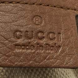 Pre Owned حقيبة كتف غوتشي سوهو متوسطة من الدنيم الأزرق بسلسلة