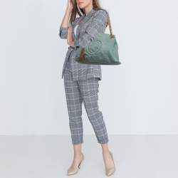 Pre Owned حقيبة كتف غوتشي سوهو متوسطة من الدنيم الأزرق بسلسلة