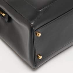 Pre Owned حقيبة يد غوتشي جاكي 1961 جلد أسود