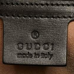 Pre Owned حقيبة يد غوتشي جاكي 1961 جلد أسود