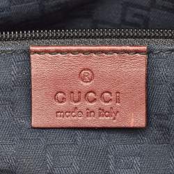 مملوكة مسبقًا Gucci Pleated Ombre Brown Leather Long Clutch