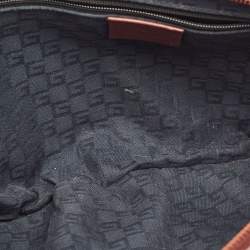 مملوكة مسبقًا Gucci Pleated Ombre Brown Leather Long Clutch