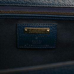 مملوكة مسبقًا حقيبة غوتشي مقبض علوي من البامبو قماش كاينايدوسكوب جي جي مطلي متوسطة الذكرى المئوية 1947 زرقاء
