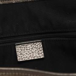 Pre Owned حقيبة هوبو غوتشي آبي متوسطة كانفاس GG معدني/بيج وجلدي