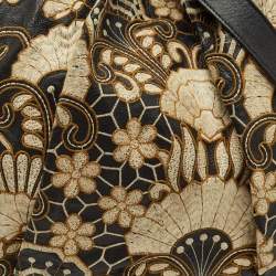 مملوكة مسبقًا Gucci Embroidered Hysteria Black Leather Hobo