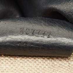 مملوكة مسبقًا Gucci Embroidered Hysteria Black Leather Hobo