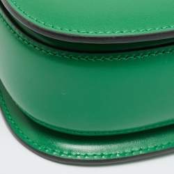 مملوكة مسبقًا Gucci 1947 Bamboo Mini Green Leather Top Handle Bag