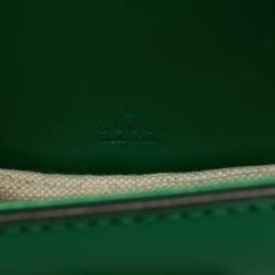 مملوكة مسبقًا Gucci 1947 Bamboo Mini Green Leather Top Handle Bag