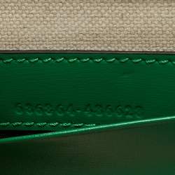 مملوكة مسبقًا Gucci 1947 Bamboo Mini Green Leather Top Handle Bag