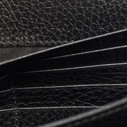 مملوكة مسبقًا Gucci Crystal Dionysus Black Leather Wallet On Chain