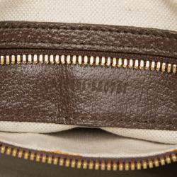 مملوكة مسبقًا حقيبة غوتشي كروس بودي قماش GG كبير بني مع الويب