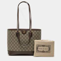 مملوكة مسبقًا حقيبة غوتشي أوفيديا جي جي سوبريم بني صغيرة