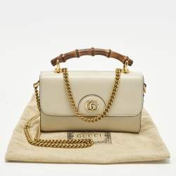 مملوكة مسبقًا حقيبة غوتشي ديانا مينى جلد بيج بيد علوية