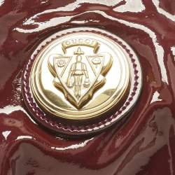 Pre Owned حقيبة كلتش غوتشي هيستيريا جلد لامعة أرجواني