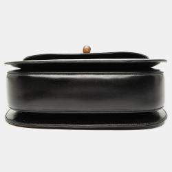 مملوكة مسبقًا Gucci Black Calfskin Bamboo Night