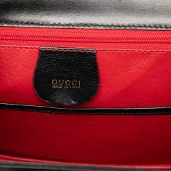 مملوكة مسبقًا Gucci Black Calfskin Bamboo Night