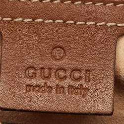 Pre Owned Gucci Limited Edition Bird Embroidered Beige/Brown GG Supreme Canvas Boston Bag