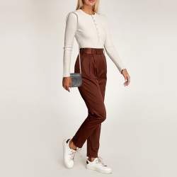 مملوكة مسبقًا حقيبة كروس غوتشي "سوهو" جلد بيج بقلاب وسلسلة