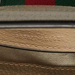 مملوكة مسبقًا Gucci GG Ophidia Small Beige Supreme Canvas Shoulder Bag