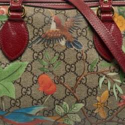 Pre Owned حقيبة بوسطن تيان صغيرة من قماش جي جي سوريم متعدد الألوان من غوتشي