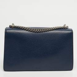 مملوكة مسبقًا Gucci Dionysus Small Navy Blue Leather Shoulder Bag
