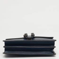 مملوكة مسبقًا Gucci Dionysus Small Navy Blue Leather Shoulder Bag