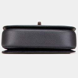 مملوكة مسبقًا Gucci Black Grained Calfskin Bamboo Night