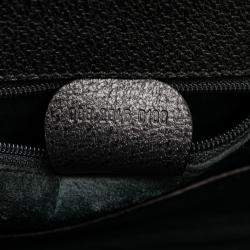 مملوكة مسبقًا Gucci Black Grained Calfskin Bamboo Night