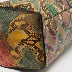 مملوكة مسبقًا Gucci Soft Jackie Large Multicolor Python Tote
